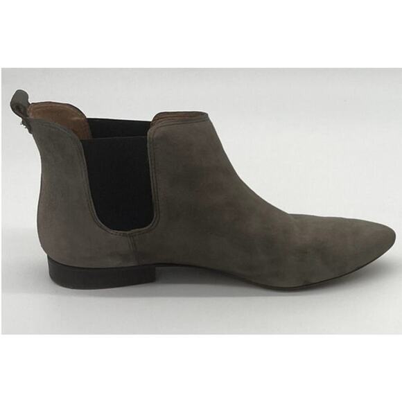 Madwell Nico Boot Chelsea Gray Suede Leather Ankle Booties Size 9 Pointed Toe - Picture 1 of 12